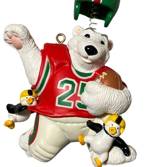 Carlton Cards Gridiron Greetings Football Folly Christmas Ornament - Picture 4 of 9